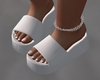[S]Platform Sandal-White