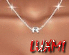 "R" Silver Necklaces