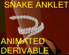 !@ snake silver anklet