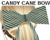 XMAS CANDYCANE BOW grn