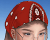 N. Hair w/ Red Bandana