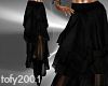 T- Flounced Skirt  black