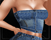 Denim top tube & skirt