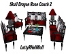 Skull Dragon Rose Couch2