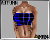 !DBlue Plaid Top