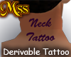(MSS) Neck Tattoo, Male
