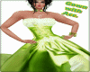 Green Gown With Acc.