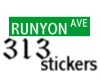 Runyon Ave sign