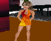Hot Flaming Halter Dress