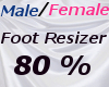 Male/Fem Foot Scaler 80%