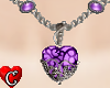 Heart lila Necklace