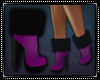 Winter Fur Boots BlkPurp