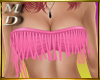 Fringed Pink Tube Top