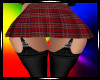 Red Plaid Sexy Skirt