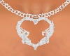 Heart necklace S M