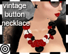 *m Button Necklace Red