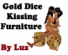 Dice Gold Kissing Pose