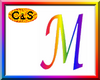 C&S Rainbow Letter M