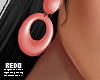 Peach earrings