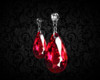Ruby  Earrings/ No Glow