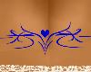 Tribal Blue Heart 1