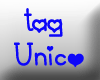 sticker tag Unico