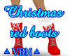 Christmas red boots