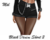 Black Denim Sexy Short 2