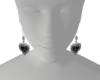 gothic black earrings
