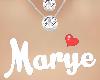 Marye collar  fem plata