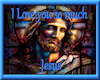 I love you Jesus Sticker