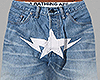 THEAPE Star Jean Shorts