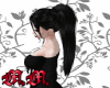 {M} Black Pony Tail Hair