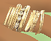 F] Gold Stack Rings