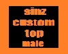 sinz custom male top 