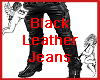 Black Leather Jeans