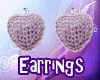 [LBz] Purple Heart Earri