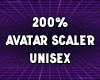 X. AVATAR SCALER 200%