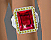 Ruby Ring Finger Left