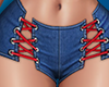 Mini Shorts Up Blue. Red