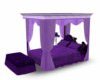 Purple Leopard Bed