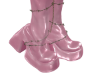 3/5 Leather boots pink