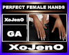 PERFECT FEMALE HANDS