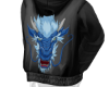 Dragon Hoodie black/blue