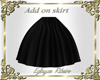 Add on skirt black princ