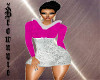 XL Icy Pink Hoodi Dress