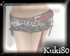 [K80] Rock shorts red