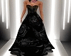 stunning black rose gown