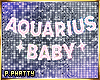 Aquarius Baby Neon Wall