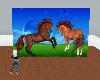 Wall chevaux-